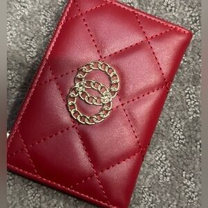 Francesca's Collections Red Quilted Wallet